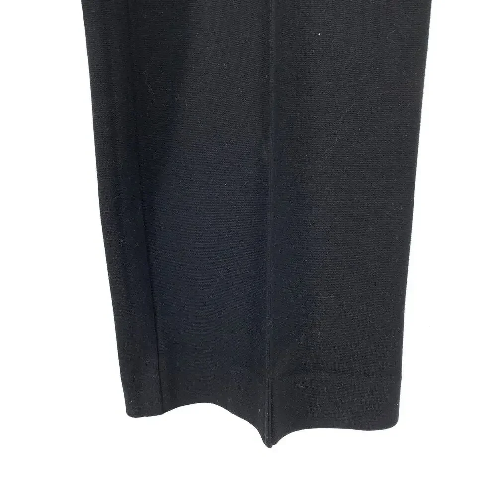Chicos Straight Leg Ponte Dress Pants Womens Size 2P US 12P Black Pull On - Picture 4 of 6